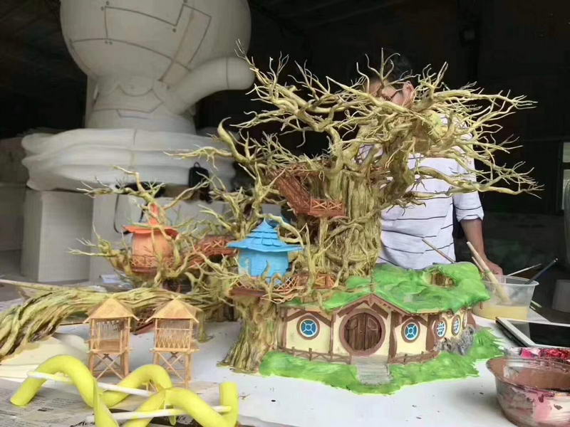 工業(yè)級(jí)SLA打印3D建筑模型之動(dòng)漫上色噴油效果